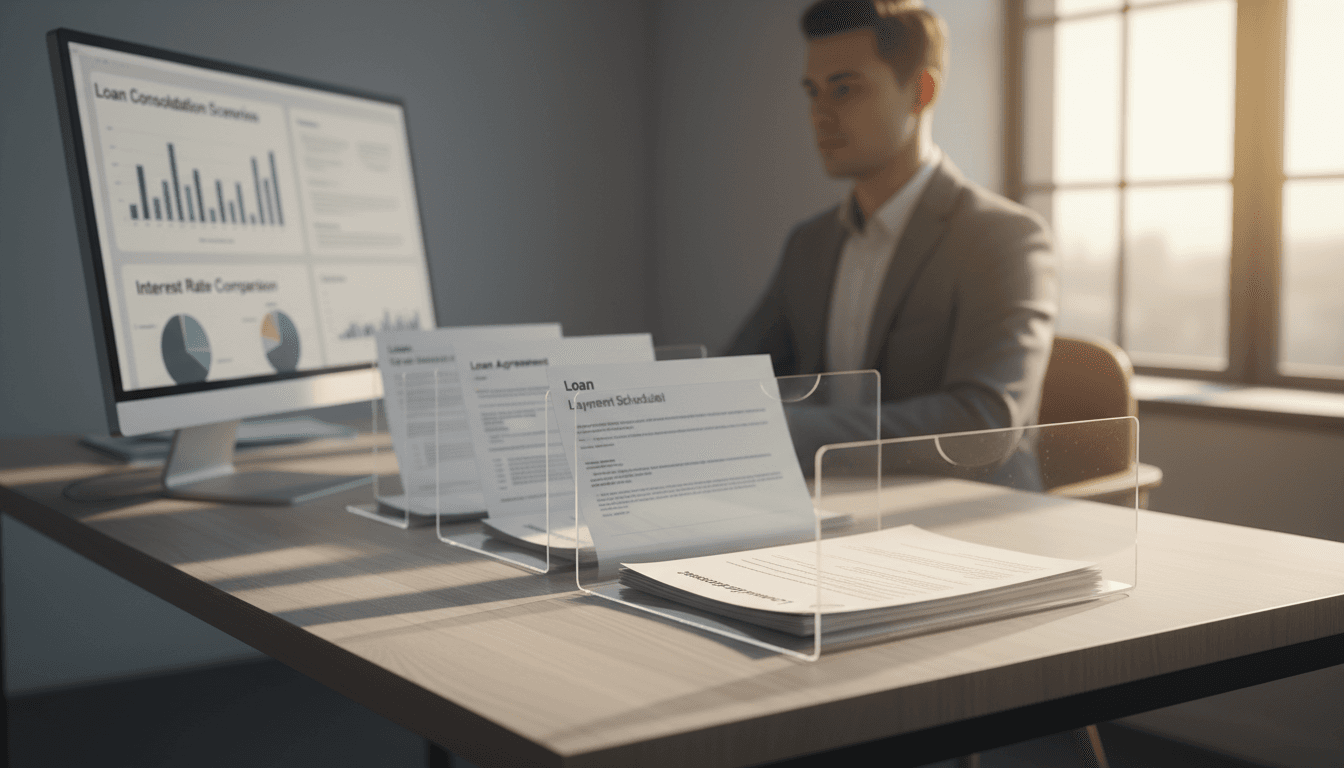 Loan consolidation comparison and documentation review